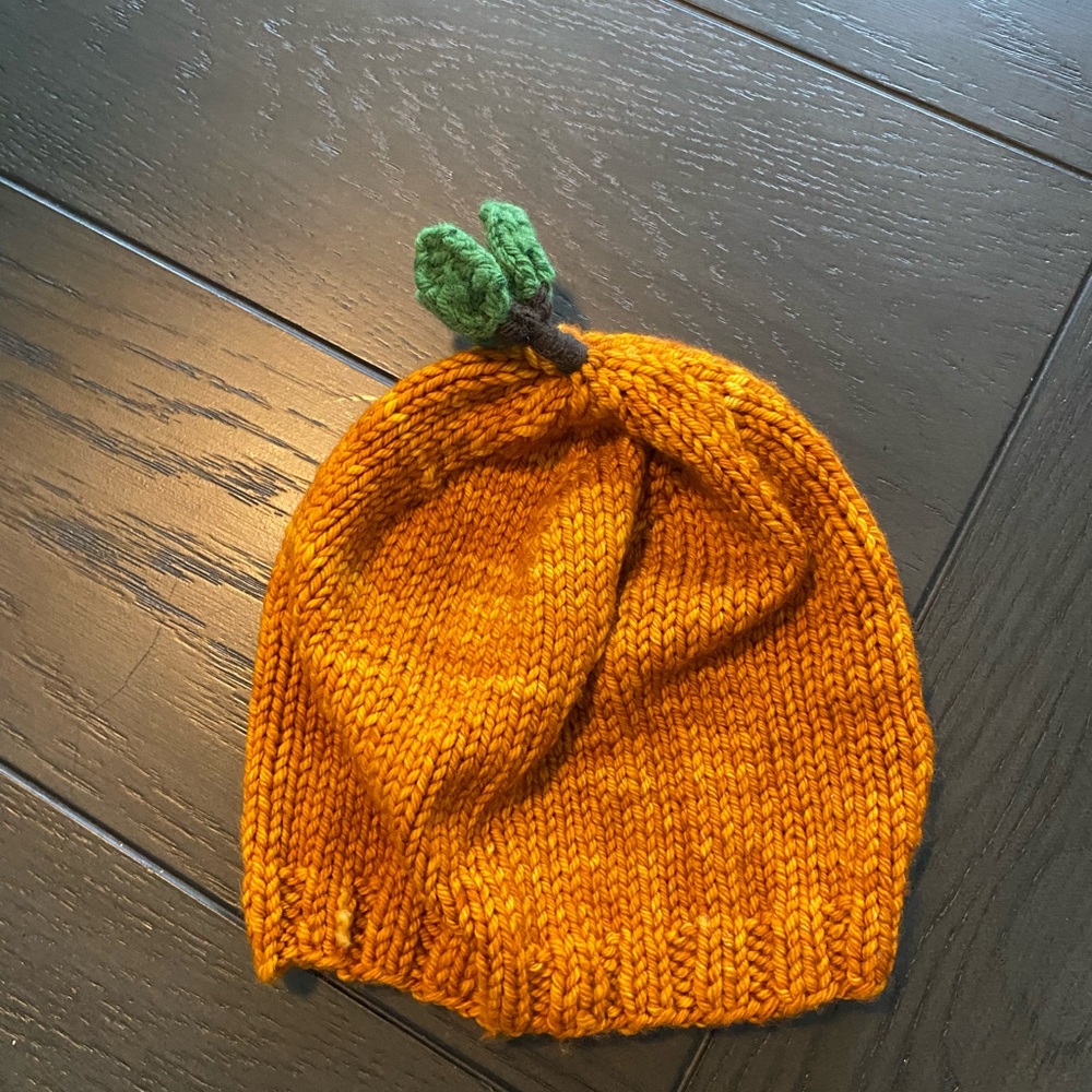 Pumpkin Knit Beanie for Baby